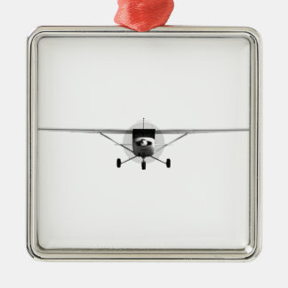 Cessna Silbernes Ornament