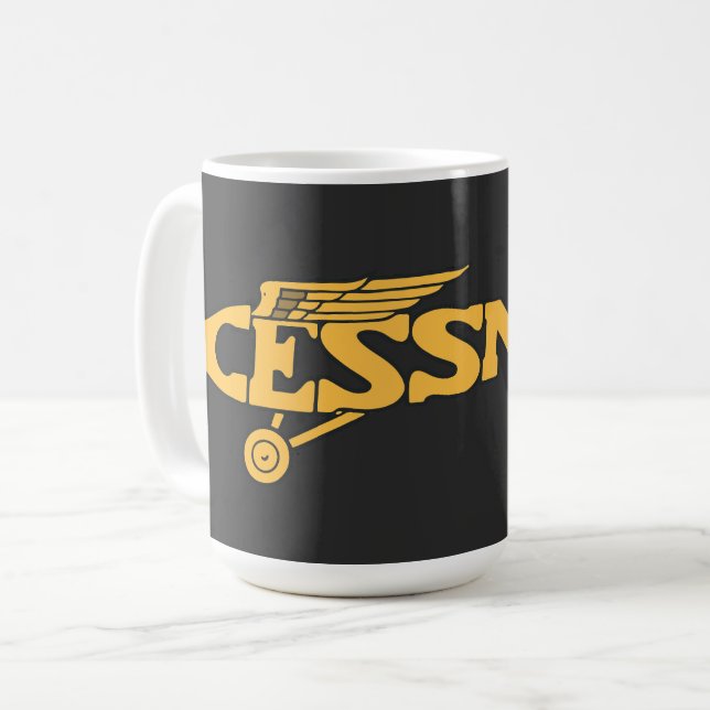 Cessna Vintag Kaffeetasse (Vorderseite Links)