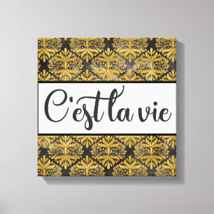 C'est La Vie Canvas Print Leinwanddruck