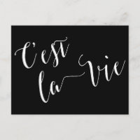 C'est la Vie French Calligraphy