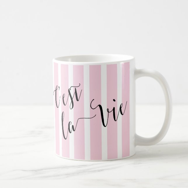 C'est la Vie French Calligraphy Tasse (Rechts)