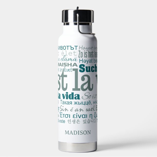 C'est La Vie Individuelle Name Trinkflasche (Links)