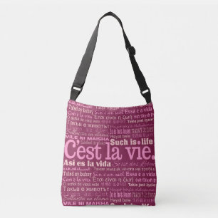 C'est La Vie mehrsprachige Taschen