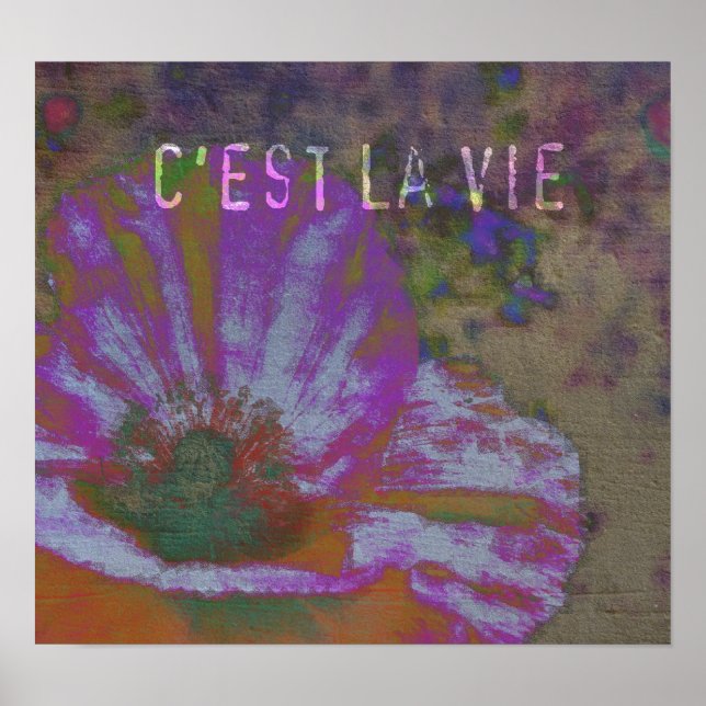C'est La Vie Poppy Poster (Vorne)