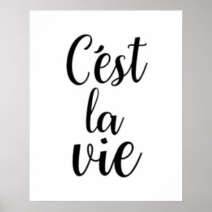 C'est La Vie Poster