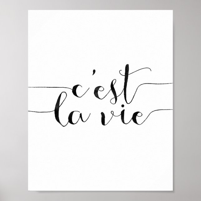 C'est La Vie Poster (Vorne)