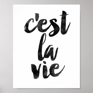 C'est La Vie Poster