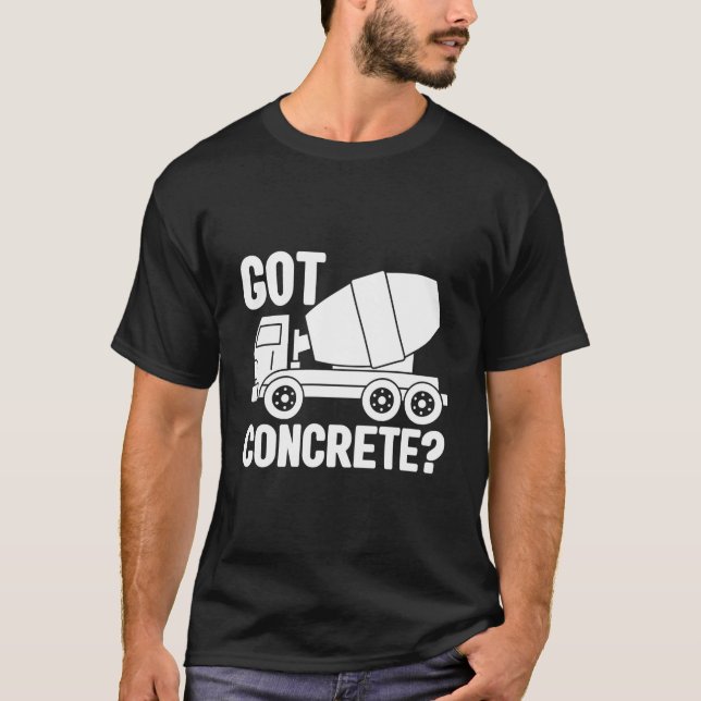 Cet Mixer Construction Worker Construction Site T-Shirt (Vorderseite)