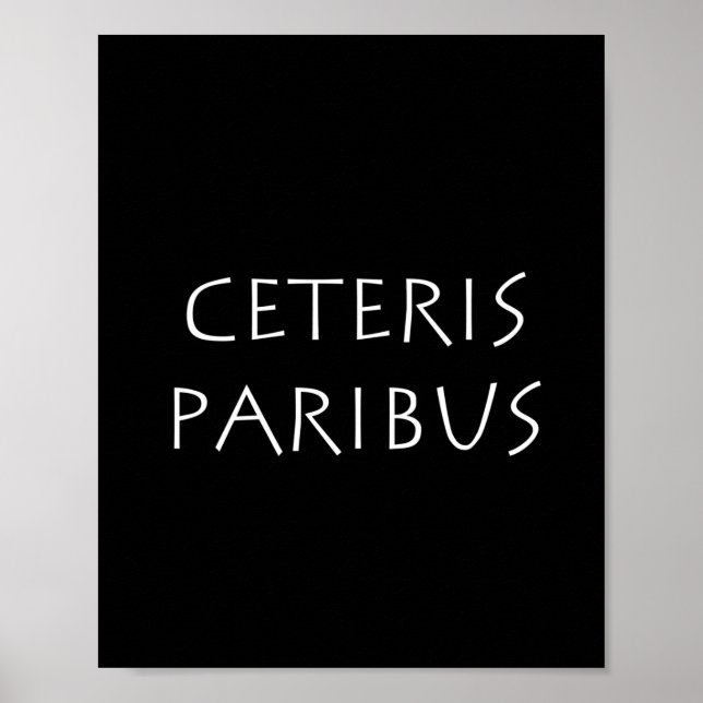 Ceteris paribus poster (Vorne)