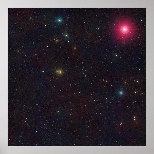 Cetus-Star-Cluster für die Konstellation eines bre Poster (Vorne)