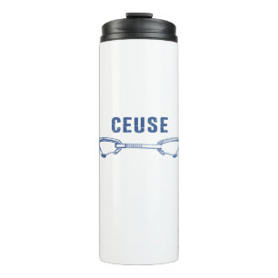 Ceuse France Rock Climbing Quickziehen Thermosbecher