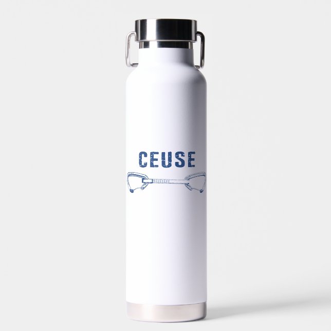 Ceuse France Rock Climbing Quickziehen Trinkflasche (Vorne)