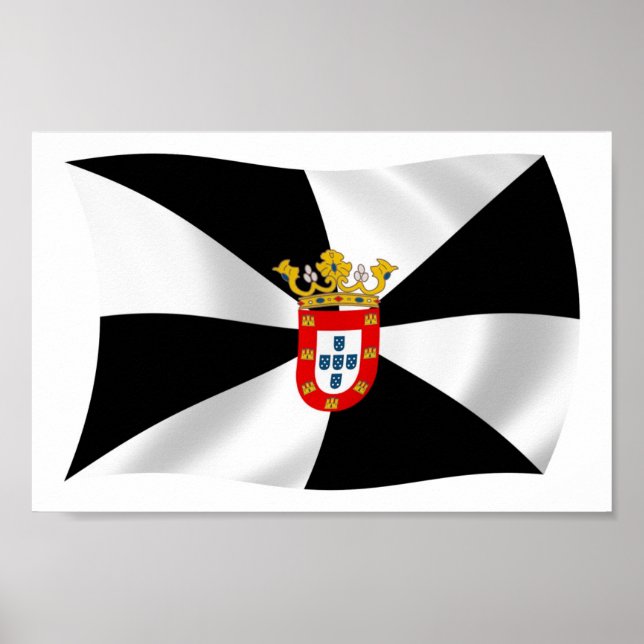 Ceuta Flag Poster Print (Vorne)