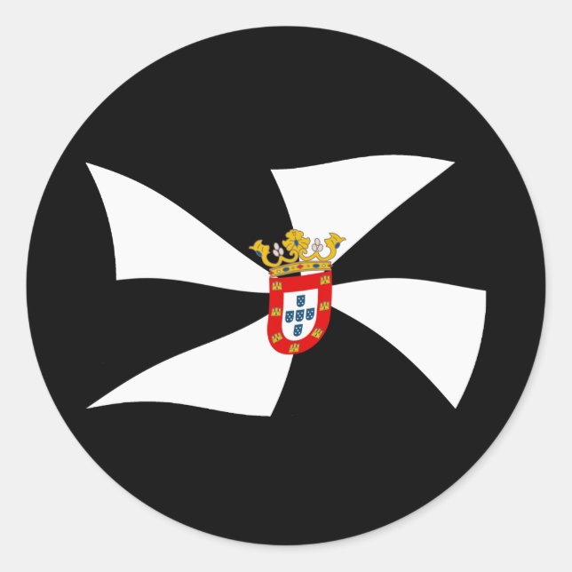 Ceuta-Flaggenaufkleber Runder Aufkleber (Vorderseite)