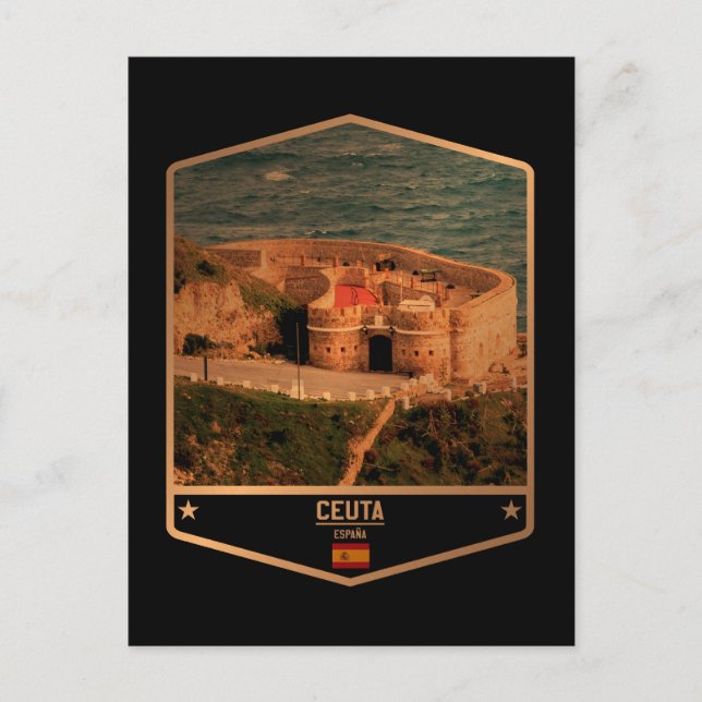 Ceuta Postkarte (Vorderseite)
