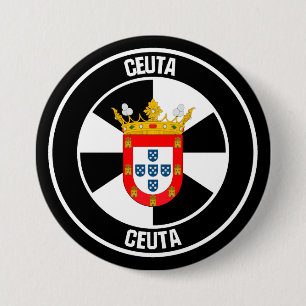 Ceuta Round Emblem Button