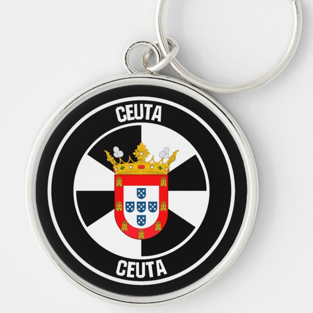 Ceuta Round Emblem Schlüsselanhänger (Vorne)