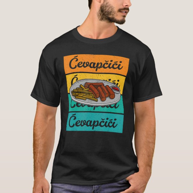 Cevapcici Kebab Balkan cuisine 20 T-Shirt (Vorderseite)