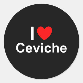 Ceviche Runder Aufkleber