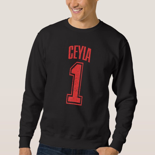 Ceyla Supporter Nummer 1 Großer Lüfter Sweatshirt (Vorderseite)