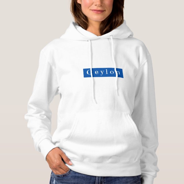 Ceylon Happy Niedliche Schreibmaschine Wifey Gift  Hoodie (Vorderseite)