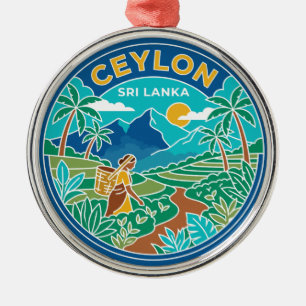 Ceylon Sri Lanka Ornament Aus Metall