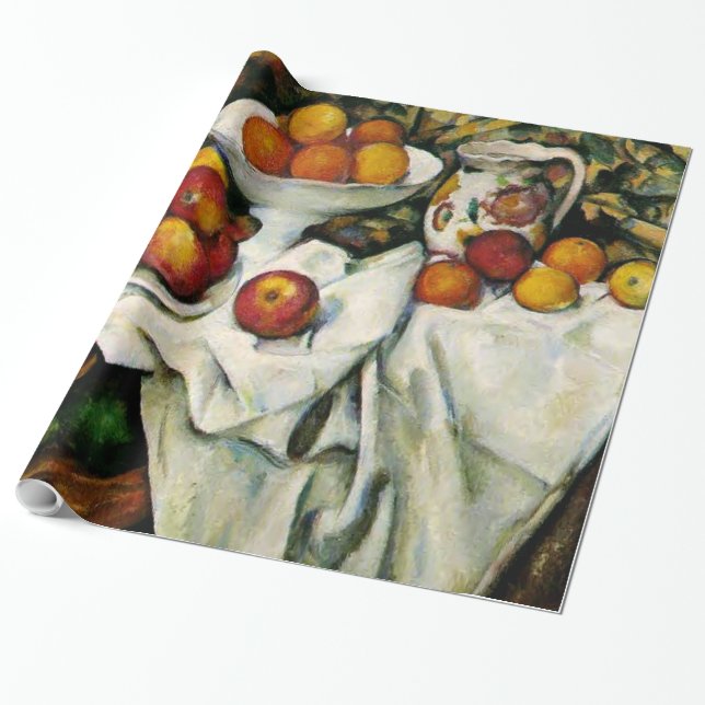 Cezanne - Äpfel und Orangen Geschenkpapier (Ungerollt)