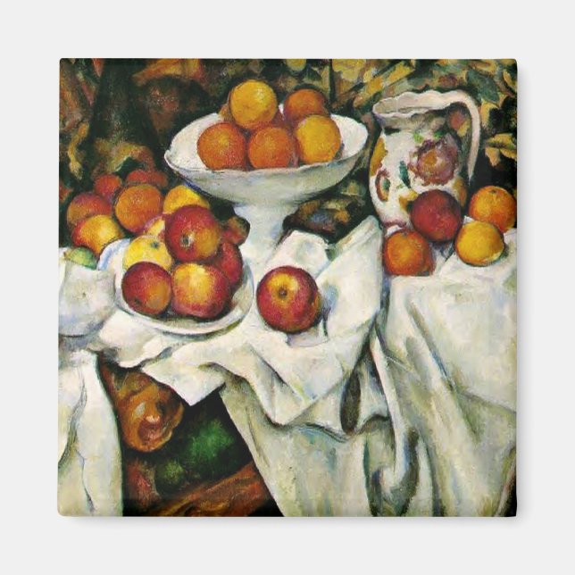 Cezanne - Äpfel und Orangen Magnet (Vorne)