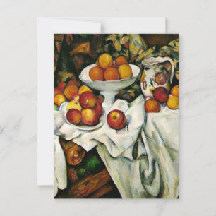 Cezanne - Äpfel und Orangen Postkarte