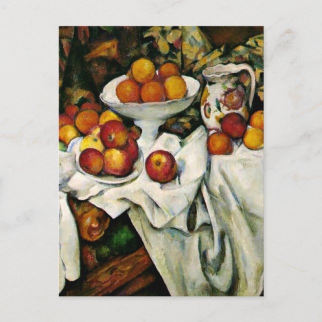 Cezanne - Äpfel und Orangen Postkarte (Vorderseite)