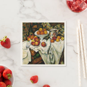 Cezanne - Äpfel und Orangen Serviette