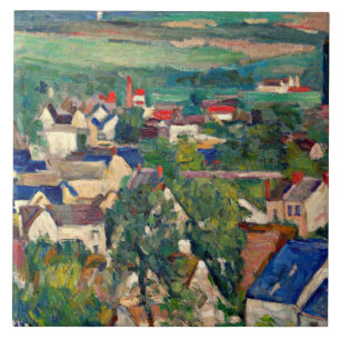 Cezanne - Auvers, Panoramablick, Fliese