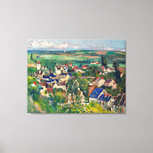 Cezanne - Auvers, Panoramasicht, Leinwanddruck