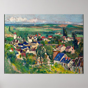 Cezanne - Auvers, Panoramasicht Poster
