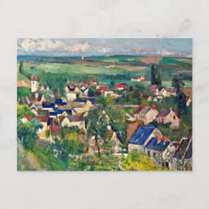 Cezanne - Auvers, Panoramasicht, Postkarte