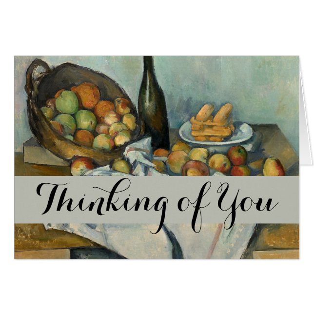 Cezanne Basket Apples Impressionismus Art (Vorderseite (Horizontal))