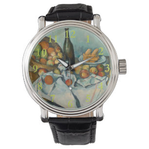 Cezanne Basket Apples Impressionismus Art Armbanduhr