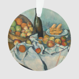 Cezanne Basket Apples Impressionismus Art Ornament