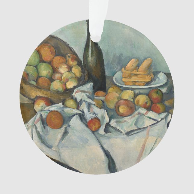 Cezanne Basket Apples Impressionismus Art Ornament (Vorderseite)