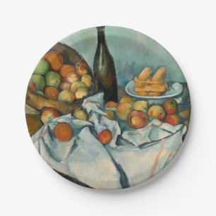Cezanne Basket Apples Impressionismus Art Pappteller