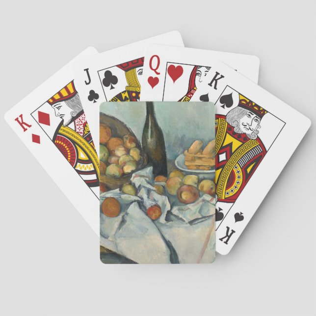 Cezanne Basket Apples Impressionismus Art Spielkarten (Rückseite)