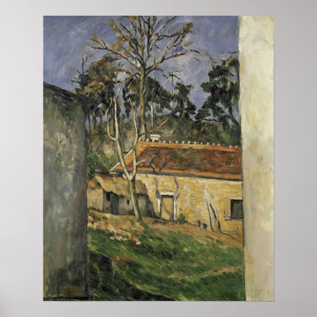 Cézanne - Bauernhof Poster (Vorne)