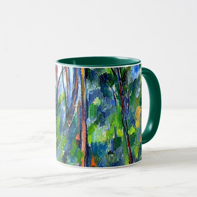 Cezanne - Berühmtes Gemälde im Wald Tasse (VorderseiteRechts)