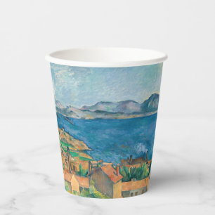 Cezanne - Bucht von Marseille, von L'Estaque aus g Pappbecher