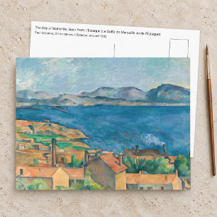 Cezanne - Bucht von Marseille, von L'Estaque aus g Postkarte