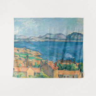 Cezanne - Bucht von Marseille, von L'Estaque aus g Wandteppich