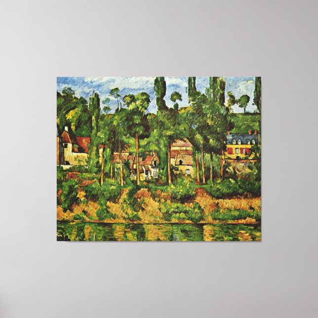 Cezanne - Das Schloss von Medan Leinwanddruck (Vorderseite)