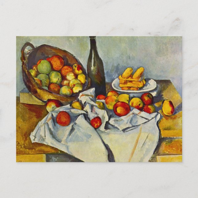 Cezanne Der Korb der Äpfel Postkarte (Vorderseite)
