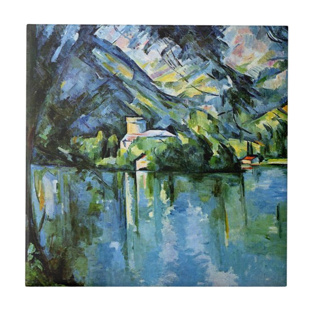 Cezanne - Der Lac d'Annecy Fliese (Vorderseite)
