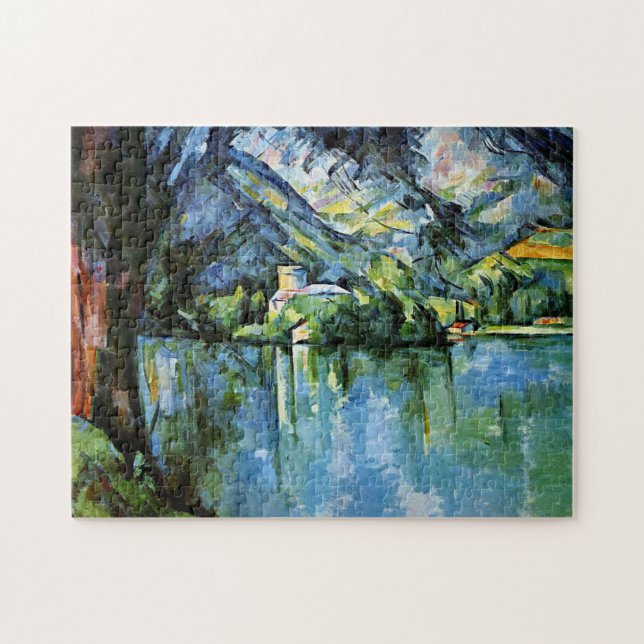 Cezanne - Der See von Annecy Puzzle (Horizontal)
